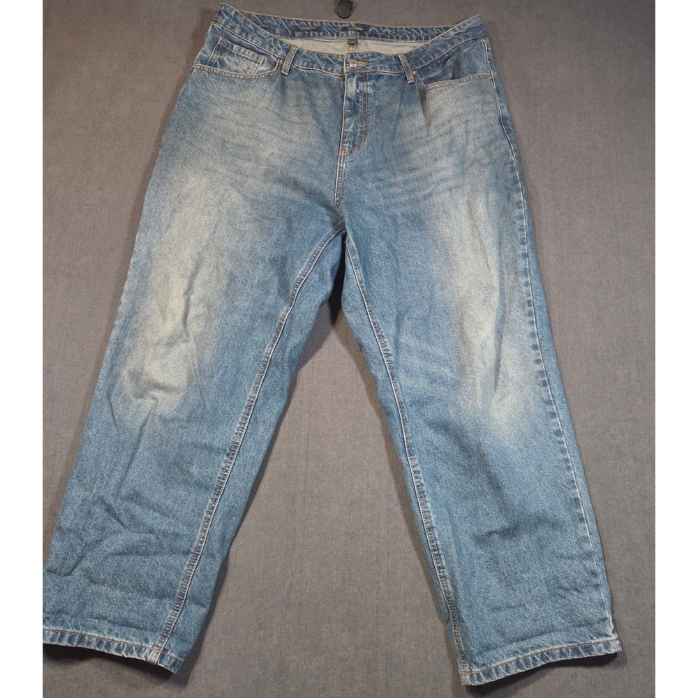 Wild Fable Jeans Womens 17 Blue High Rise 90s Relaxed Straight Recycled Cotton